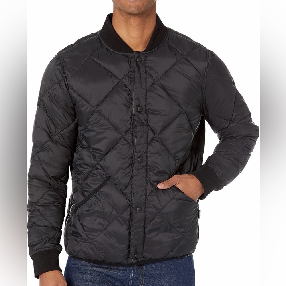 New Calvin Klein Men's Black Diamond Quilted Jacket - XXL